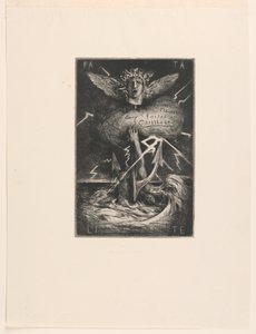 Tittelside for "Tolv etsninger" av Francois Nicolas Chifflart