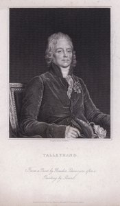 Charles Maurice de Talleyrand-Perigord , fransk politiker og diplomat (gravering)