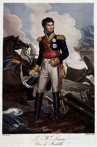 Portrett av marskalk Lannes, hertug av Montebello, etter. Gérard - i "Historisk sammendrag av krigen mellom Frankrike og Østerrike i 1809"