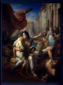 Monsignor av Belsunce under pesten i Marseille Festen Henri Francois Xavier de Belsunce-Castelmoron (Belsunce Castelmoron) (1671-1755) reddet syke under pestepidemien i 1720. Maleri av Francois Gerard (173470-1837) 183470-1837. 2,58x1, av Baron François Pascal Simon Gérard