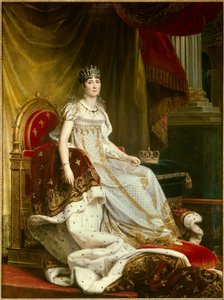 Portrett av keiserinne Josephine de Beauharnais (1763-1814) i kroningsdrakt Maleri av Francois Gerard (1770-1837). Størrelse 2,1x1,3m. Fontainebleau, chateau de Fontainebleau --- Portrett av keiserinne Josephine de Beauharnais (1763-1814) i hennes koro av Baron François Pascal Simon Gérard