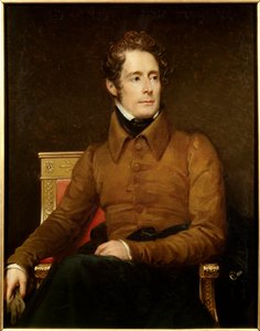 Portrett av Alphonse de Lamartine (1790-1869) poet og politiker Maleri av Francois Gerard (1770-1837) 1830 Søn. 1,18x0,91 m