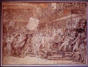 Folket i Paris stormer Tuileriene 10. august av Baron François Pascal Simon Gérard