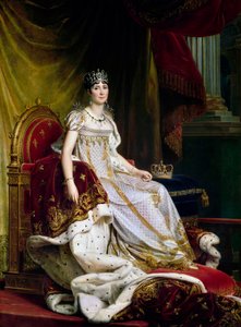 Joséphine de Beauharnais, den første kona til Napoléon Bonaparte 1763-1814 i kroningsdrakt, 1807-1808