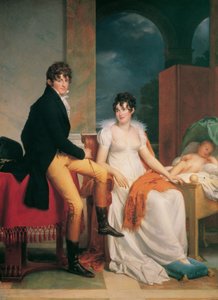 Moritz Christian Reichsgraf von Fries med sin kone Maria Theresia Josepha, født prinsesse Hohenlohe-Waldenburg-Schillingsfürst, og deres sønn Moritz