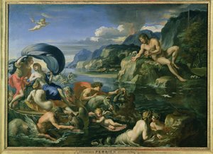Acis og Galatea gjemmer seg fra den gigantiske polyfemus