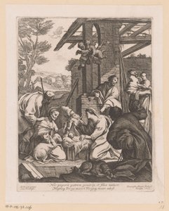 Geboorte van Christus Her fødte moren faren (...) (tittel på objekt) av Francois Perrier