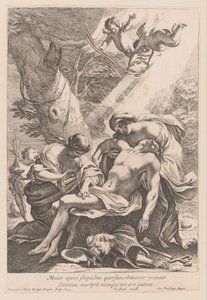 Martelaarschap van de heilige Sebastiaan Den større ridderen må dekke med slagene (...) (tittel på objekt) av Francois Perrier
