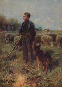 Den unge hyrden, c1915 av Francois Pieter ter Meulen