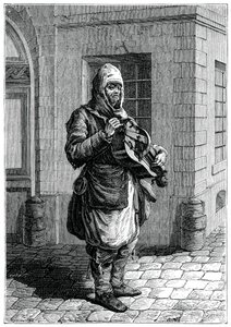 Omreisende musiker, 1885. av Francois Robert Ingouf