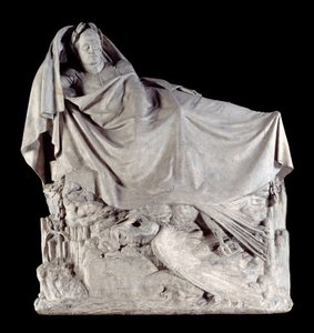 Keiser Napoleon I (1769-1821) våkner til de udødelige. Skulptur på gips av Francois Rude (1784-1855) 1842 Paris, musee d