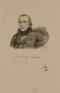 Louis Antoine Henri de Bourbon (1772-1804) hertug av Enghien iført Conde-uniformen av Francois Seraphin Delpech