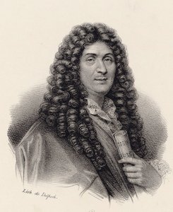 Portrett av komponisten Jean-Baptiste Lully 1632-1687. av Francois Seraphin Delpech