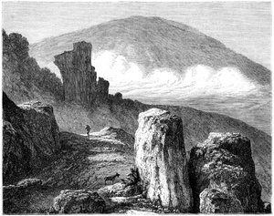 Brocken, eller Blocksberg, Harz-fjellene, Tyskland, 1800-tallet