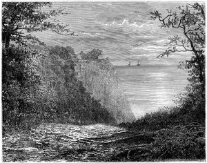 Kritklippene ved Königsstuhl, Rügen, Tyskland, 1800-tallet.