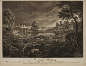 En landstorm. Pyramus og Thisbe
