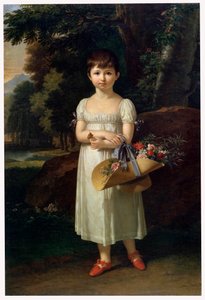 Portrett av Amelia Oginski, slutten av 1700- eller begynnelsen av 1800-tallet av Francois Xavier Fabre