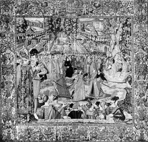 Festival til ære for de polske ambassadørene i nærvær av Catherine de Medici (1519–89) og Henri III (1551–89) av Francois after Quesnel