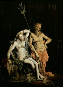Scene of Hell: detalj som viser Hades og Persephone, herskere over underverdenen olje på lerret detalj av 89773