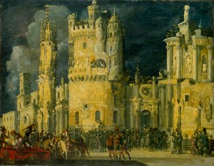 Martyrdøden til en kvinnelig helgen, tidlig på 1600-tallet