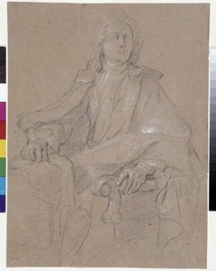 Portrett av Jules Hardouin Mansart (1645-1708) (olje på lerret)