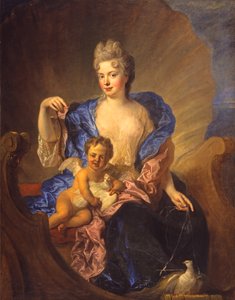 Grevinnen von Cosel og hennes sønn som Venus og Amor, ca 1712-1715 (olje på lerret)