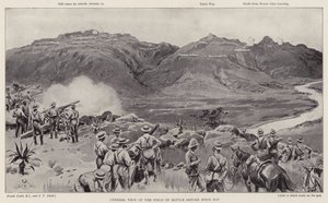 Generell oversikt over kampfeltet før Spion Kop (litho)