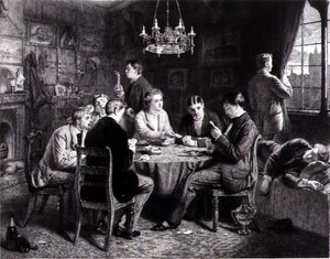 Reverie - A Voice from Far Away, gravert av Robert W. Macbeth (1848-1910) pub. av Thomas McLean av Frank (after) Dicksee