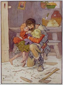 Hansel og Gretel kommer tilbake, illustrasjon fra 