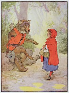 Little Red Riding Hood and the Wolf, illustrasjon fra 