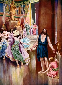 Samson og Delila, siste akt siste scene av Frank Adams