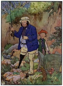 Three Jolly Fishermen (farge litho) av Frank Adams
