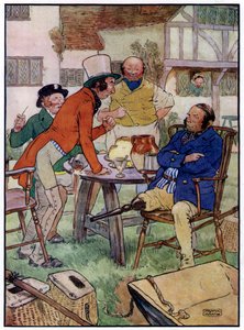 Three Jolly Fishermen (farge litho) av Frank Adams