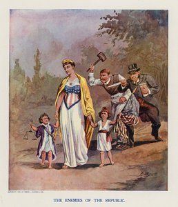 Republikkens fiender (fargelitografi)