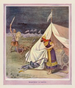 Ønskes! En David (fargelitografi)