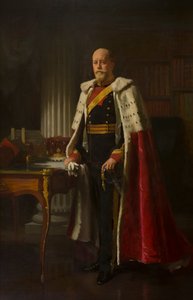 Portrett av George Cecil Orlando, 4. jarl av Bradford (1845-1915), ca. 1865-1915 (olje på lerret)