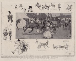 The Royal Horse Show i Old Deer Park, Richmond av Frank Craig