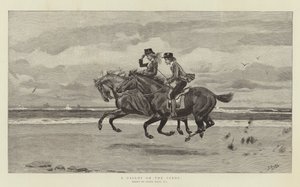 En galopp på sanden