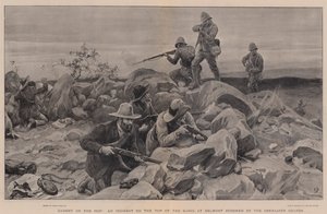 Cathed on the Hop, en hendelse på toppen av Kopje ved Belmont stormet av Grenadier Guards