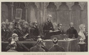 Dean Stanley Memorial Meeting i Chapter House, Westminster Abbey