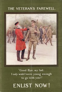 Veteranens farvel (litho) av Frank Dadd