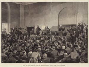 Rettssak mot Guiteau for drapet på president Garfield, generelt syn på rettssalen