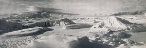 Den nedre Koettlitz-breen, viser effekten av tinevann, c1911, 1913