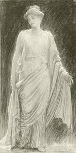 Madame de Navarro (Mary Anderson) som Hermine i et "Vintereventyr" (gravyr) av Frank Dicksee
