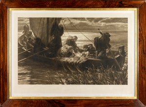 Arthurs død (fotogravyr) av Frank Dicksee