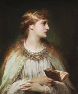 Ophelia. Um 1864 av Frank Dicksee