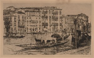 Canal Grande, Venezia, 1889. av Frank Duveneck
