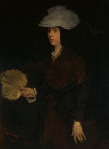 Dame med vifte, 1873.
