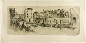 San Trovasso-kanalen av Frank Duveneck