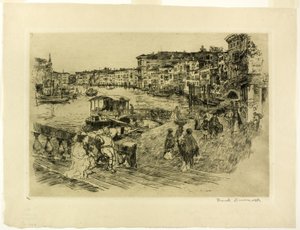 Utsikt over Canal Grande av Frank Duveneck